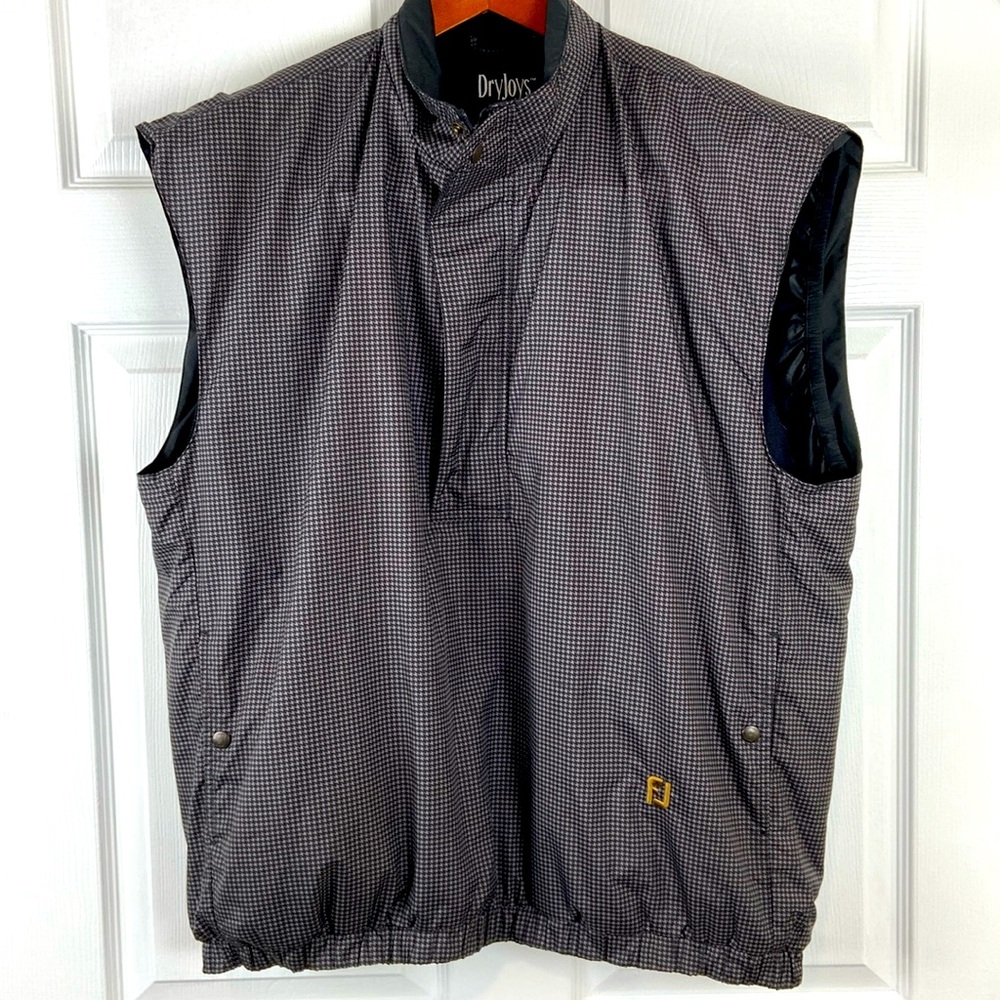 FootJoy DryJoys Vest Sleeveless Windbreaker Golf Jacket 1/2 Zip Men’s L